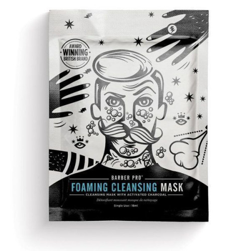 Barber Pro Foaming Cleansing Mask (bubbling cleansing mask with activated charcoal)