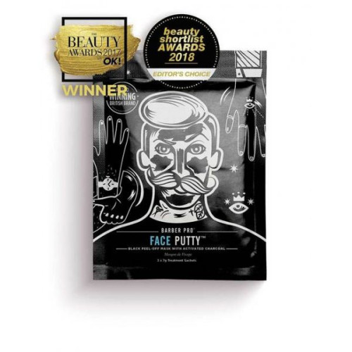 Barber Pro Face Putty (black peel-off mask with actvated charcoal)