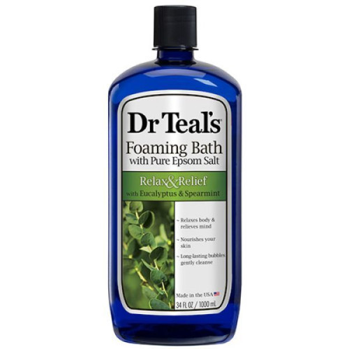 Dr Teal's Epsom Salt & Foaming Bath Eucalyptus 1L