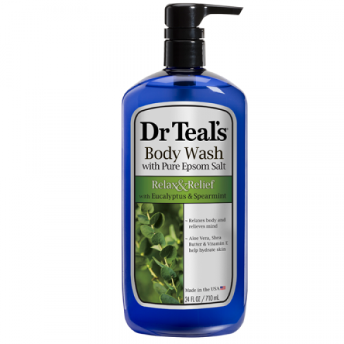 Dr Teal's Epsom Salt & Body Wash Eucalyptus 710ml