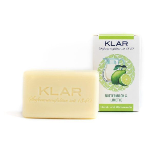 Klar Buttermilk & Lime soap palm oil free (hands and body)100g (σαπούνι με γάλα και λάϊμ)