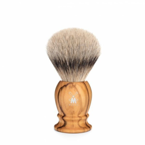 Muehle CLASSIC shaving brush 099 H 250 - silvertip badger/olive wood/19mm