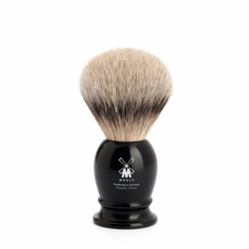 Muehle CLASSIC shaving brush 099 K 256 - silvertip badger/high-grade resin/19mm