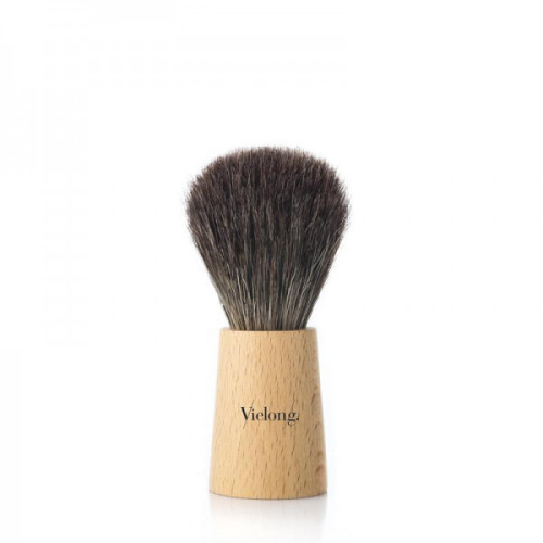 Vie-Long Nordik Line Shaving Brush, Black Badger , Diam.24 (Πιν.Ξυρίσματος ασβού)