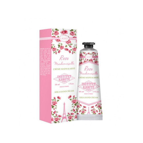 Institute Karite Shea Hand Cream 30ml - Rose Mademoisele (κρέμα χεριών με βούτυρο καριτέ και άρωμα τριαντάφυλλο)
