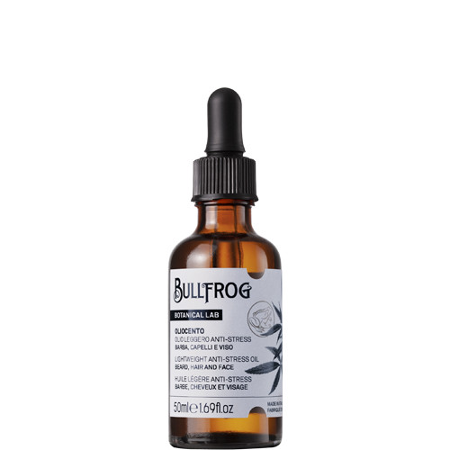 Bullfrog - Botanical Lab Oliocento light weight anti-stress oil for beard,hair and face 50ml(ενυδατικό λάδι για γένεια,μαλλιά  πρόσωπο)