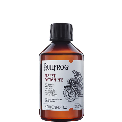 Bullfrog All in One Shower  Shampoo Secret Potion No2 250ml (αφρόλουρτο & σαμπουάν , για μαλλιά και γένεια)