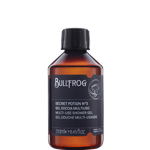 Bullfrog Multi use Shower Gel Body,hair & face Secret Potion No3 250ml  (αφρόλουρτο & σαμπουάν , για μαλλιά και γένεια)