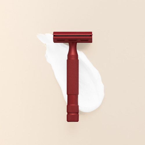 Rockwell Razors - 6S matte stainless steel red color