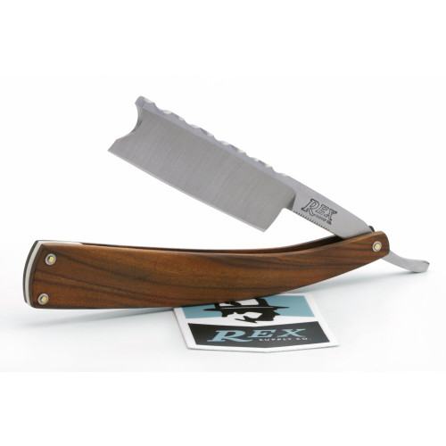 Rex Supply Co. Sovereign Straight Razor , Rosewood Scales