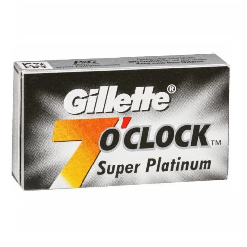 Gillette 7 o' Clock - Super Platinum Double Edge Blades 5pcs (ξυραφάκι)
