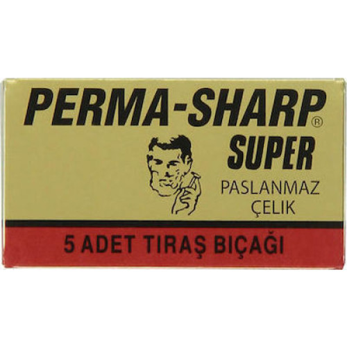 Perma Sharp Super Double Edge Razor Blades 5pcs (ξυραφάκια)