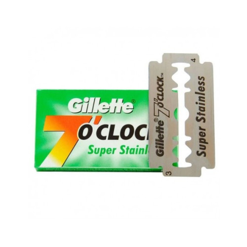 Gillette 7'o clock Super Stainless Blades 5pcs (Ξυραφάκια)