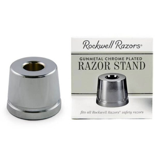 Rockwell Razors- Razor Stand Gunmetal Chrome Plated
