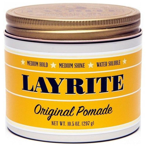 Layrite Deluxe Pomade Original, Water Soluble 297gr (medium hold/ medium shine)