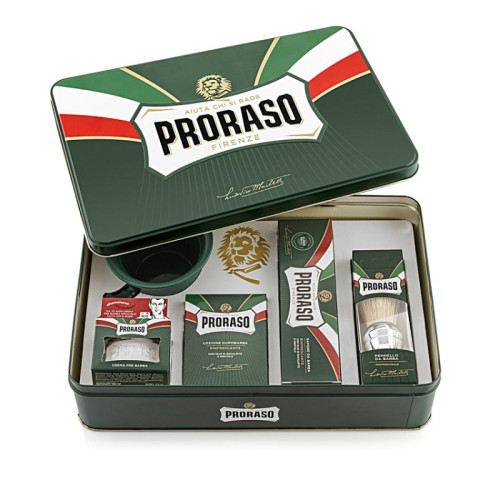 Proraso classic shaving set eucalyptus (preshave,sh.cream,aftershave lotion,sh.brush,sh.bowl)