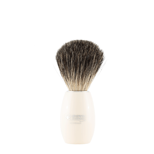 Dovo Shaving Brush Pure Badger with white acrylic handle