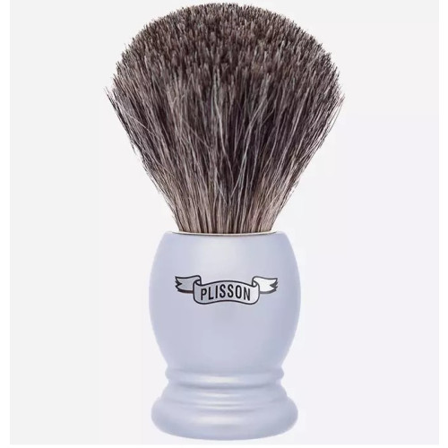 Plisson Shaving Brush Essential Artic Grey with Russian Grey Tuft T12