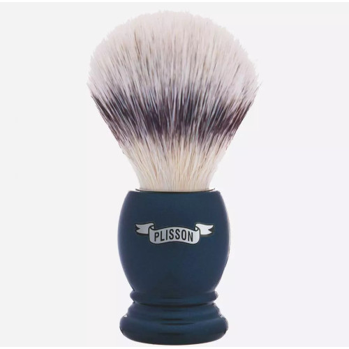 Plisson Shaving Brush Essential Pearly Grey with White Fiber Tuft T12