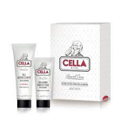 Cella Milano Beard Care Gift Set (Beard hygenic Gel, Beard Protective Balm)