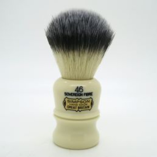 Simpsons Berkeley Sovereign Synthetic Fibre - Faux Ivory Shaving Brush