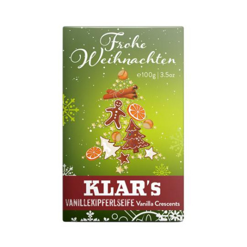 Klar Christmas Vanilla Crescents Palm oil free 100g (σαπούνι σώματος/χεριών)