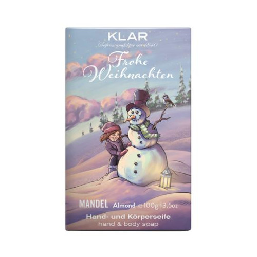Klar Christmas Edition Almond 100g  (σαπούνι σώματος/χεριών αμύγδαλο)