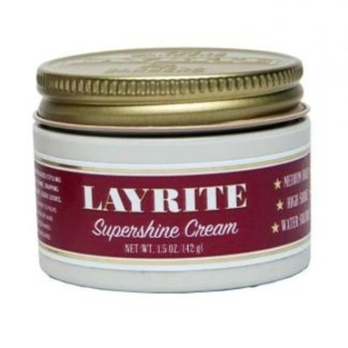 Layrite Hair Supershine Pomade, Water Soluble 42gr (medium hold / high shine)