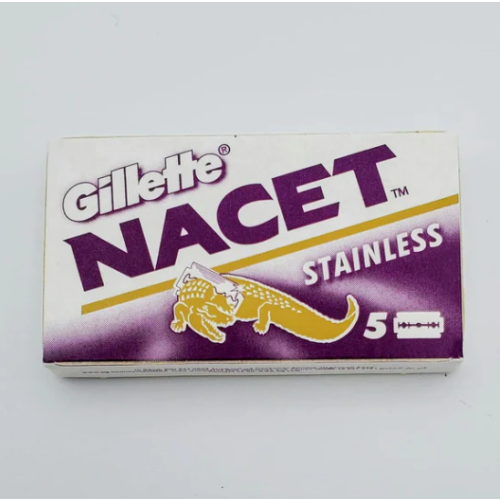 Gillette - Nacet Double Edge Stainless Razor Blades 5pcs